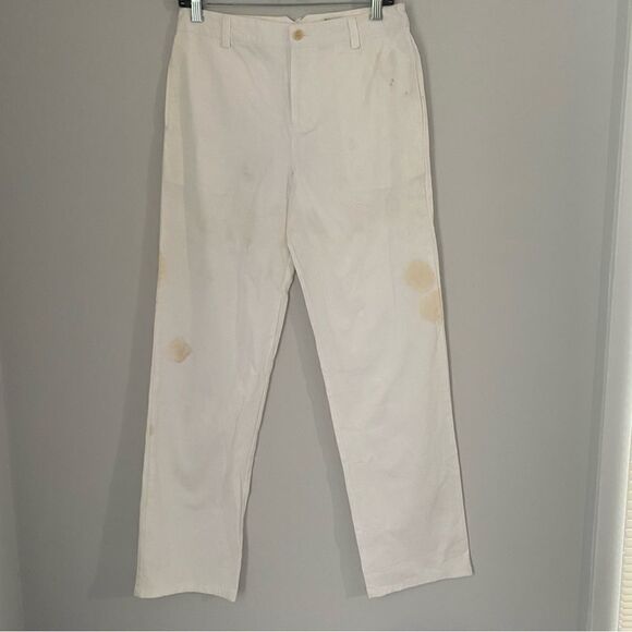 Polo Ralph Lauren boys’ High Waist White Straight Cut Denim Pants size 18 - Picture 1 of 7